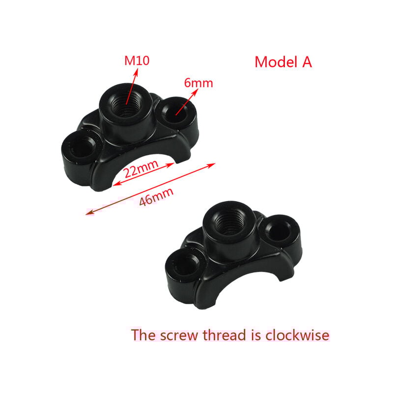 1 paar 22mm 7/8 „Universal Motorrad Lenker Bremse Kupplung Master Zylinder Spiegel Clamp Halterung M10,Model a | 04537370516634 1 paar 22mm 7/8 „Universal Motorrad Lenker Bremse Kupplung Master Zylinder Spiegel Clamp Halterung M10,Model a | 04537370516634