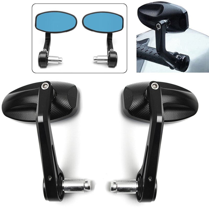 1 paar 7/8 22mm Universal CNC Motorrad Rückspiegel Bar End Rearview Außenspiegel für Triumph Speed Triple Zubehör,Tschechische Republik | 04537370617010