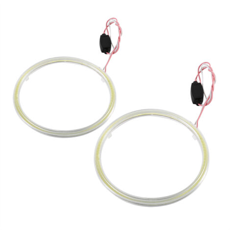 1 Paar automatische Halo-Ringe, COB Angel Eye Chips, LED-Tagfahrlichtscheinwerfer für Motorrad und Auto, 120 mm.