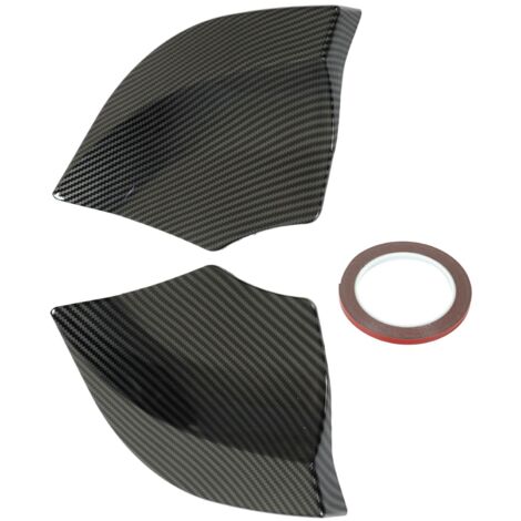 1 Paar Ersatz-Heckstoßstangensplitter, ABS-Kunststoff-Diffusor für Automobile, Carbonfaser-Optik, links und rechts