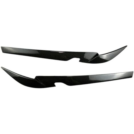 1 Paar. Farbe: Carbonfaser-Optik. Material: Carbonfaser. Dekorative Carbonfaser-Aufkleber für Autoscheinwerfer.