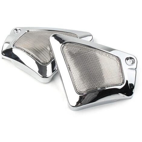 1 Paar Farbe: Galvanisiertes Silber Material: Metall und Kunststoff Linke und rechte Seite des Motorrad-Luftfilterkastens