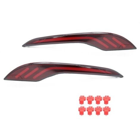 1 Paar, Farbe: rot, Material: ABS, Rück- und Bremslichter für die hintere Stoßstange, kompatibel mit Chevrolet.