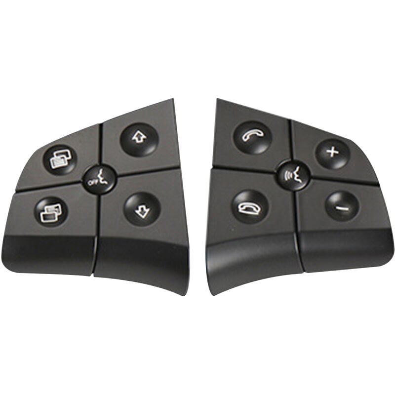 1 Paar für Mercedes-Benz ML-Klasse W164 Lenkradschalter B-Klasse W245 Multifunktionsschalter Taste r schwarz 5 Tasten | 00755924075305 1 Paar für Mercedes-Benz ML-Klasse W164 Lenkradschalter B-Klasse W245 Multifunktionsschalter Taste r schwarz 5 Tasten | 00755924075305