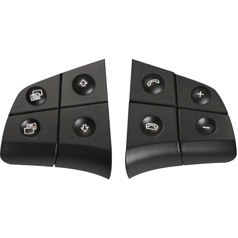 1 Paar für Mercedes-Benz ML-Klasse W164 Lenkradschalter B-Klasse W245 Multifunktionsschalter Keypad r schwarz 4 Tasten | 00755924075350