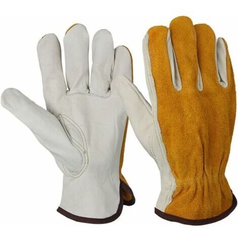 1 Paar Handschuhe (Größe: M.18CM) zum Schutz der Hände beim Schweißen, Professor Epine, durchstichfest, Gartenarbeit, abriebfest