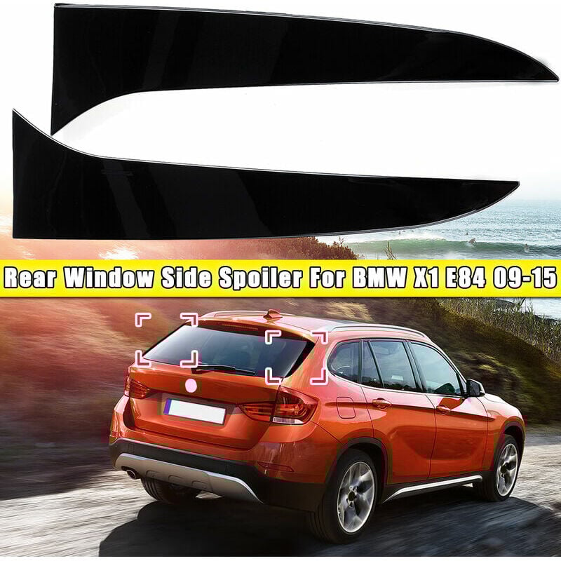 1 Paar Heckscheibenseitenspoiler Canard Canards Splitter für BMW X1 E84 2009–2015 | 06286528150128
