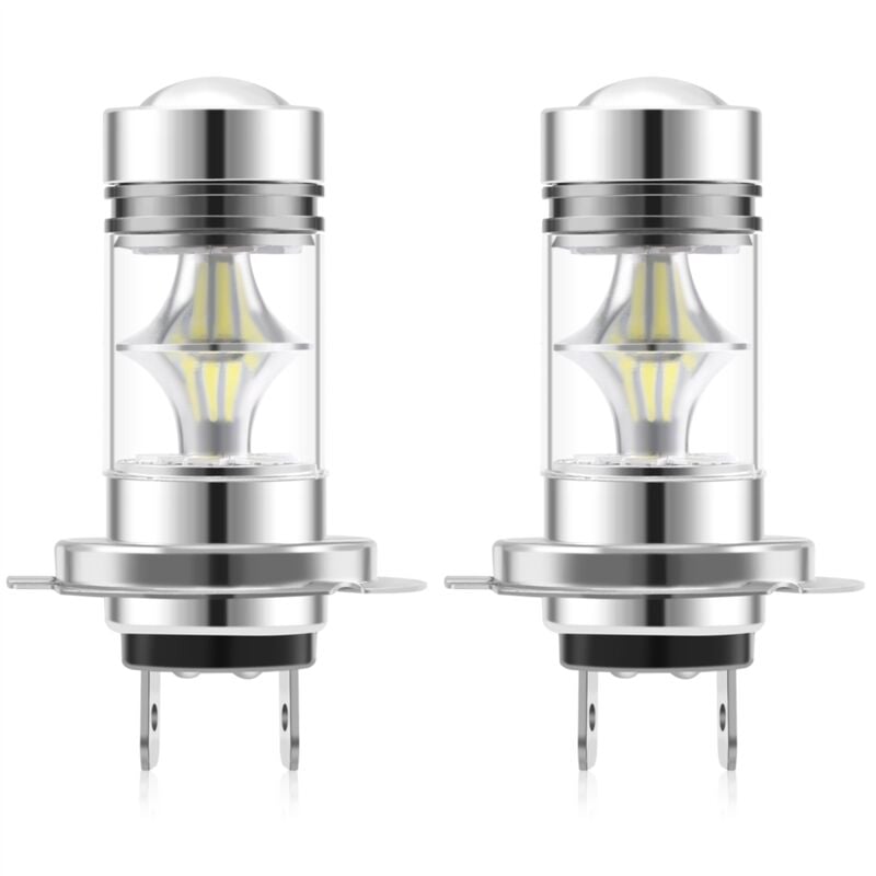 Image of 1 paar High Power led H7 Birne 100W 20LED Auto Nebel Licht Lampe Scheinwerfer 6000K Weiß