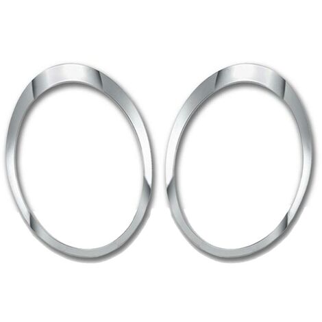 1 Paar links-rechts-Scheinwerferring-Set, galvanisierte Nebelscheinwerferringe, kompatibel für 2007–2015 Mini 511