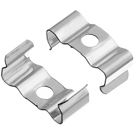 1 Paar Montageclips Halter für Aufbau U-Profil 17x14mm (4276, 4599)