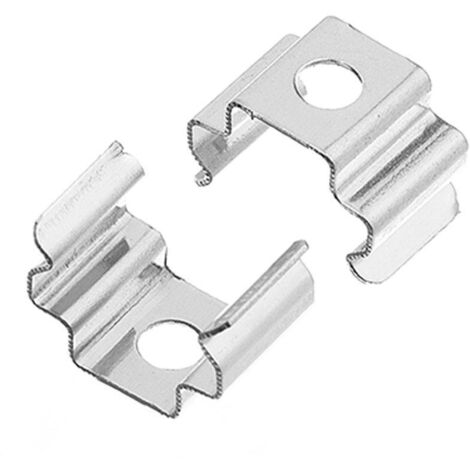 1 Paar Montageclips Halter für Aufbau U-Profil 8 x 7,8mm (4280)