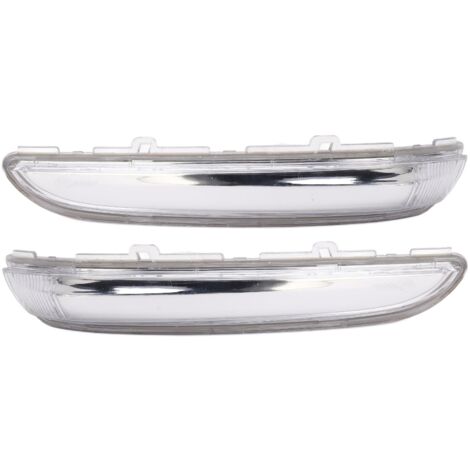 1 Paar Rückspiegel-Blinkergehuse, 9814464680 Ersatz für Auenspiegel-Anzeigelampenlinse für Peugeot 208 2012–2019, Langlebige und Transparente Linse