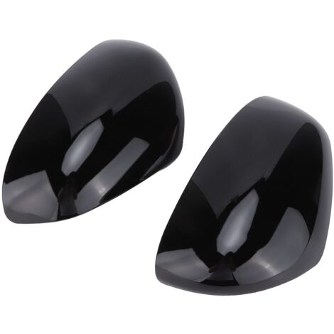 1 Paar Rückspiegelabdeckung Kappe Flügelspiegelabdeckung, Rückspiegelkappen Zum Aufkleben des Schutzgehäuses Als Ersatz für Smart Fortwo für Forfour 453 2015-2021 (Glänzend Schwarz)