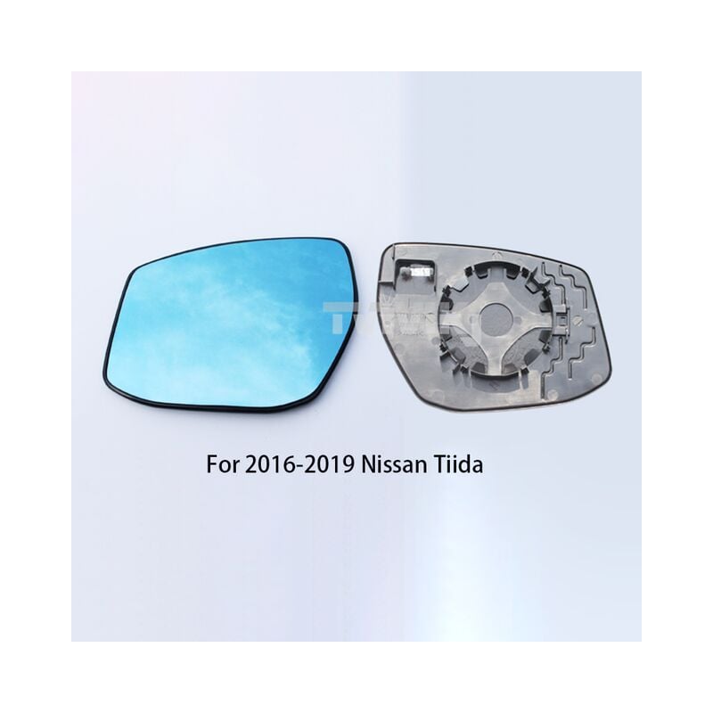 1 paar Seite Rückspiegel Blau Glas Objektiv Für Nissan Tiida 2005-2019 Weitwinkel View anti glare auto spiegel,16-19 heated | 04537371715135
