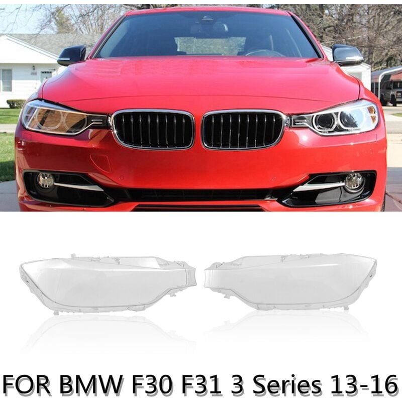 1 paar Vorne Links & Rechts Auto Scheinwerfer Kopf Licht Lampe Objektiv Licht Abdeckung Für Bmw F30 F31 3 Serie 2013-2016 | 06952485119347