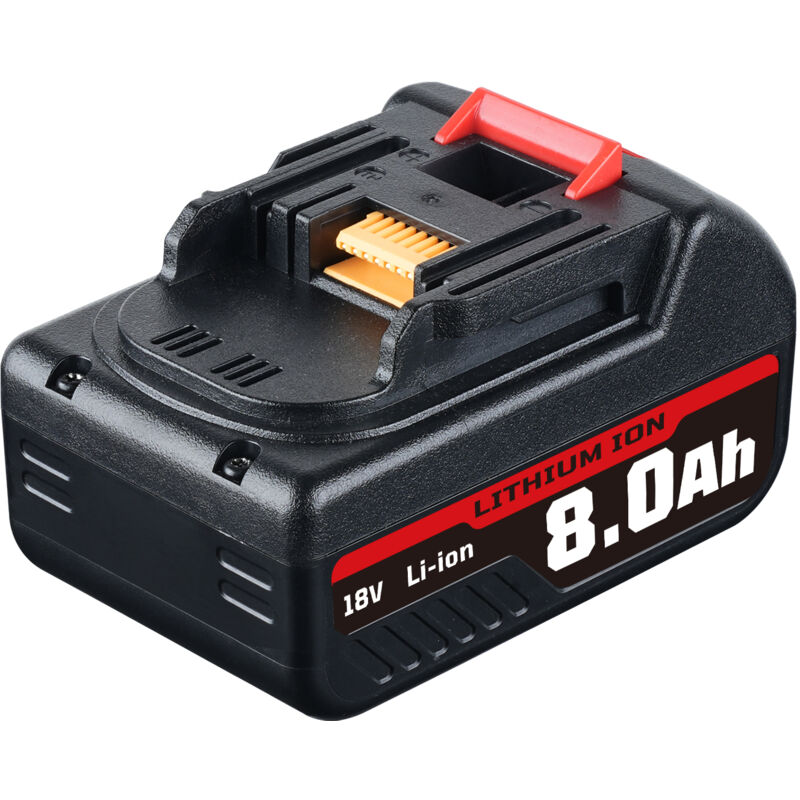 Pdstation - 1 pack de batterie de remplacement Makita 18 v 8,0 Ah, compatible avec la batterie Makita BL1860B BL1850B BL1840B BL1825 BL1830B BL1815