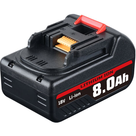 1 pack de batterie de remplacement Makita 18 V 8,0 Ah, compatible avec la batterie Makita BL1860B BL1850B BL1840B BL1825 BL1830B BL1815 BL1820