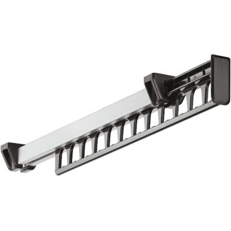1 Pack Kleiderbügel für Garderobe, verschiebbarer Kleiderbügel, fasst 12 Kleiderbügel, Länge 315 mm