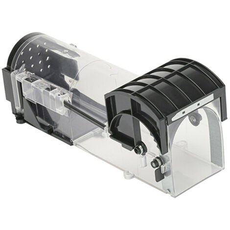 1 Pack Piège à Souris sans cruauté Eco-Amical Pas de Tuer Piège de contrôle des rongeurs Transparent Réutilisable Piège à Rats Piege a Souris (Noir Transparent)