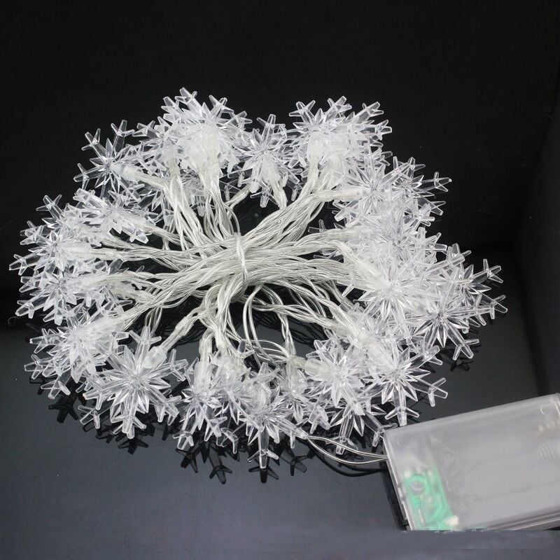 1 Pack Solar Schneeflocke String Lichter 21ft 30 led für Haus Garten Party Hof Weihnachtsbaum Dekor-weiß | 06927193462238