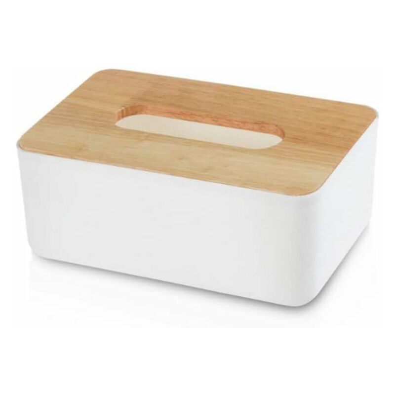 1 Pack Wooden Tissue Box Disposable Tissue Box Detachable Square Storage Box for Bathroom Dresser Table Bedroom Countertop Tissue Box Office/Home
