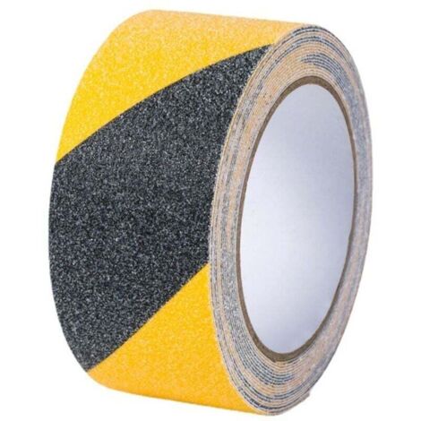 1 Packung, rutschfestes Klebeband für Treppen, 5 cm x 10 m, Sicherheitsband, Gelb/Schwarz