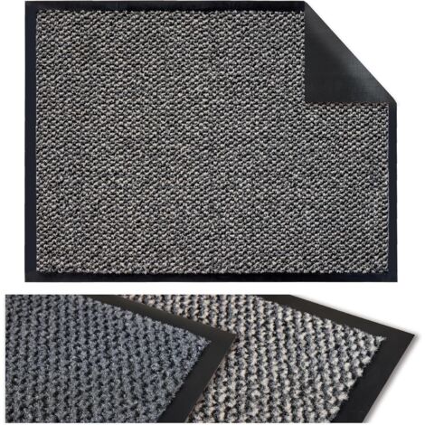 1 Paillasson 80x120 cm Anthracite, Dos Antidérapant, Tapis Entrée Intérieur Extérieur, Maison Bureau