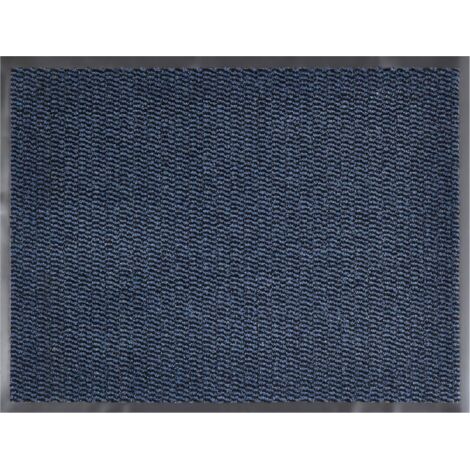 1 Paillasson Intérieur Extérieur Dos Antidérapant Polyamide Bleu 80x120 Cm Caravane Garage