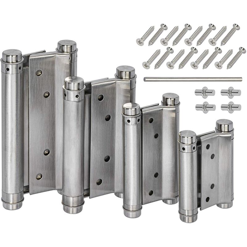 1 paio di cerniere in acciaio inox, 125 mm, per