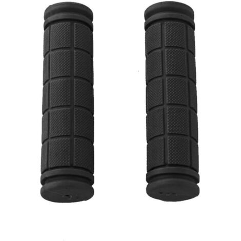 1 paio di coprimanubrio in gomma antiscivolo da 22 mm per biciclette, neri