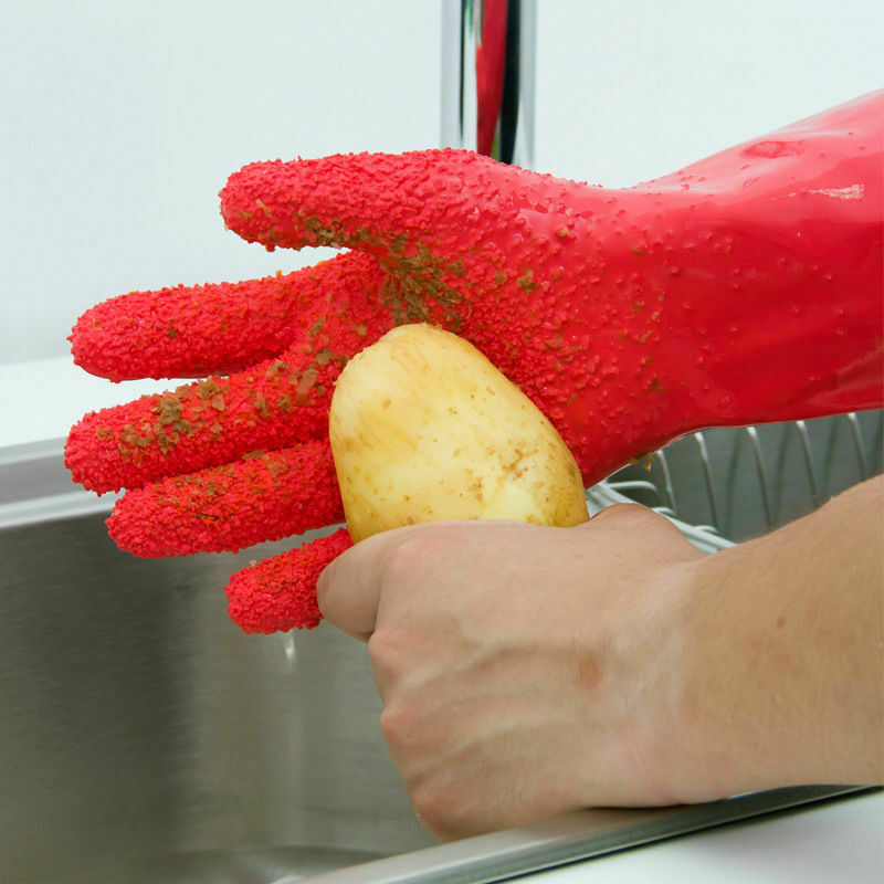 1 paio di guanti per scrub per patate impermeabili...