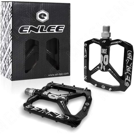 1 paio di pedali MTB, pedali SUFUL, piastre in alluminio CNC, buona presa da 9/16", cuscinetti sigillati a 3 strati super leggeri, adatti per pedali da strada, BMX e MTB (nero)