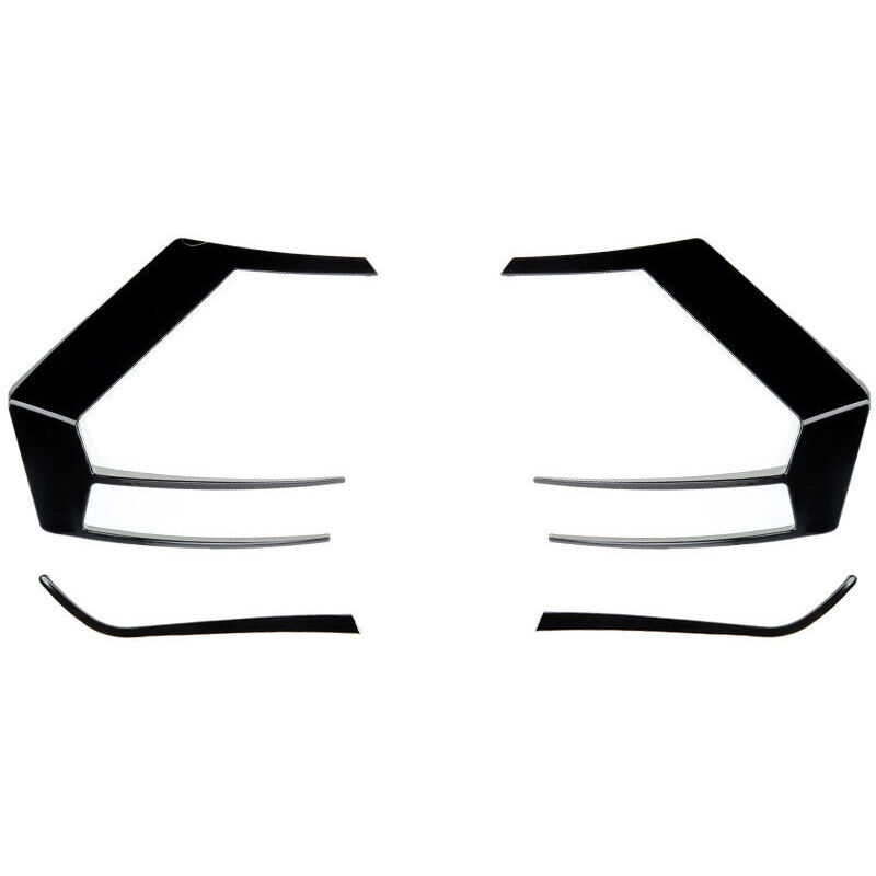Gotrays - 1 Pair For vw Golf 7 gti r gtd 2012 2013 2014 2015 Black Rear Bumper Splitter Canard Auto Exterior Parts Not Fit For golf 7.5