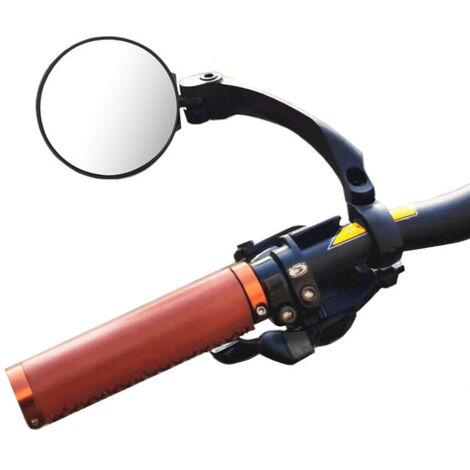 1 Pair Motorcycle Bike Rearview Mirrors Electric Bike Reflectors Bicycle Rearview Mirrors Equipped with Large Field of Vision Mirrors (Round)