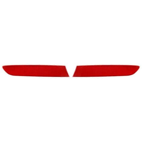 1 Pair New High Quality Car Rear Bumper Side Light Reflector for BMW-Red-
