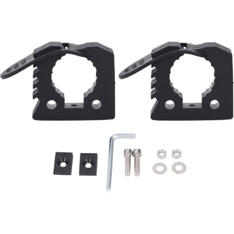 1 Pair of Quick Release Rubber Clamp Mounting Bracket Shovel Holder for Trucks UTV ATV Offroad Indoor 3-4CM Tools