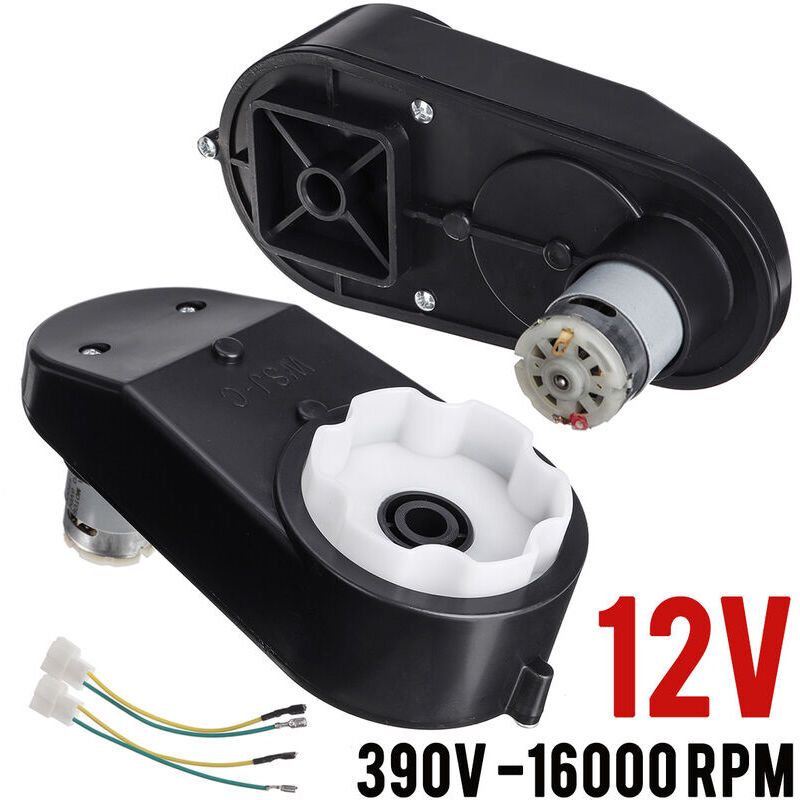 Lot de 2 12V 390 16000 tr/min boite de vitesse de mot électrique