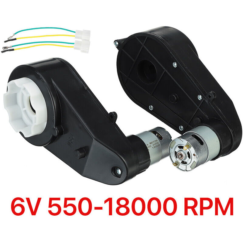 Start - 1 paire 6V 550 18000 tr/min boite de vitesse de mot électrique