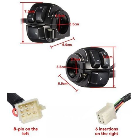 1 paire. Couleur : Électroplaqué. Matériaux : Alliage d'aluminium et ABS. Pièces de modification rétro pour moto Harley-Davidson Cruiser 25. La surface électroplaquée est durable, antirouille et renfo