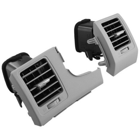 1 paire. Couleur : Gris. Matière : Plastique. Grilles d'aération gauche et droite pour voiture. Grilles d'aération du tableau de bord.