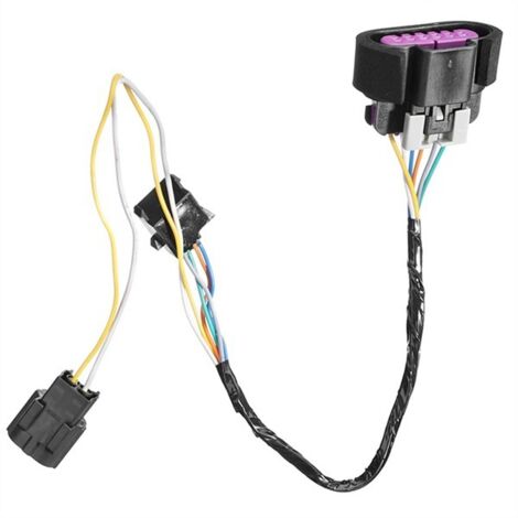 1 paire, couleur : noir, matériau : plastique, boîtier de faisceau de câblage de poignée de porte extérieure gauche + droite, fil de connexion 2586