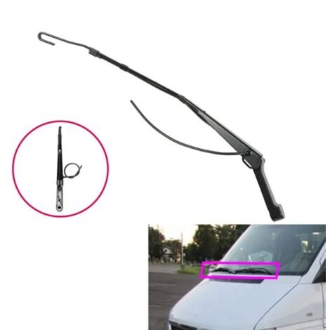 1 paire. Couleur : Noir. Matériaux : ABS et caoutchouc. Bras d'essuie-glace pour pare-brise, référence 9018. Clips d'origine, revêtement antirouille. Remplace les bras d'essuie-glace usés et rouillés 