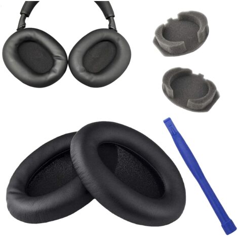 1 Paire Coussinets d'oreill, Mousse pour Casque Audio pour Sony wh-1000xm3 Casque, WH1000XM3, 1000XM3, Rechange Oreillette de Remplacement, Coussinet Casque avec Bâton de Démontage
