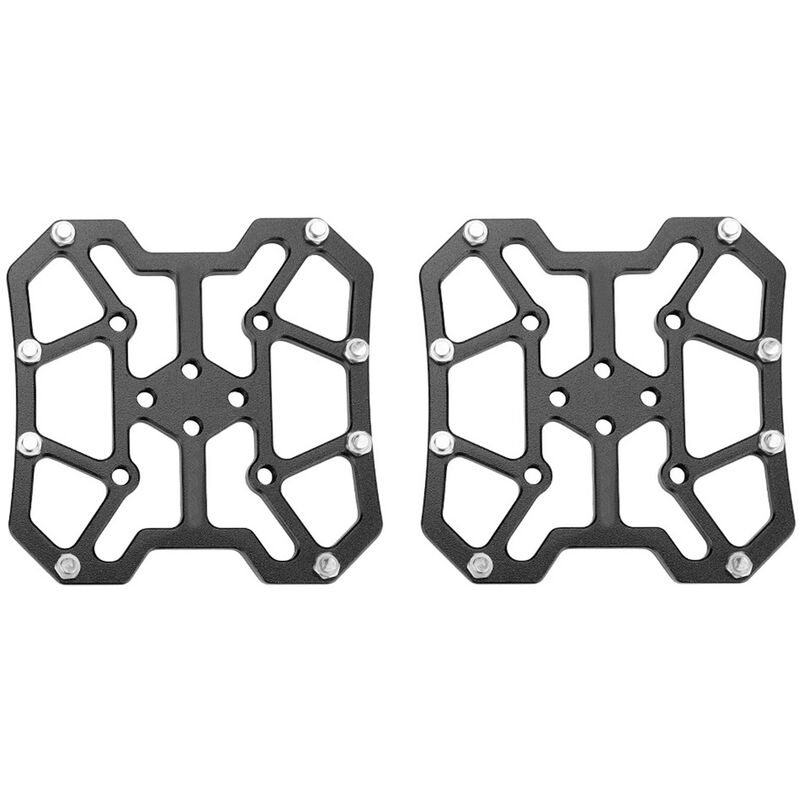 Sjlerst - tonysa 1 paire d'adaptateurs de plate-forme de pédale sans clip pour vélo en alliage d'aluminium pour spd (noir)