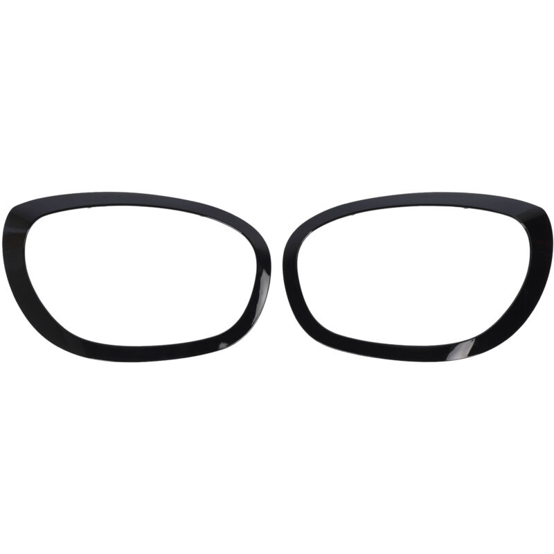 Zoternen - 1 paire d'anneaux de garniture de phare 51138739351, lunette noire de remplacement pour Cooper F60 Countryman 2017 à 2021