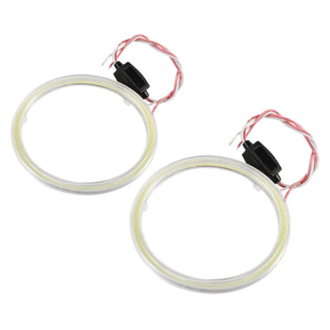 1 paire d'anneaux Halo automatiques, puces COB Angel Eye, phare DRL LED pour moto et voiture, 100mm.