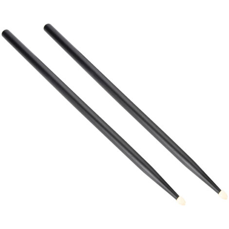 1 Paire de Baguettes de Batterie en Bois d'Érable 5A, Baguettes de Batterie pour Batterie Acoustique (Noir)