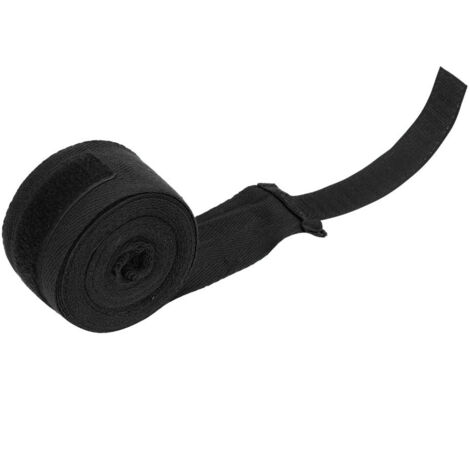 1 Paire de Bandes Élastiques de Boxe pour Muay Thai et Arts Martiaux, Noir 2.5m - Protection Main