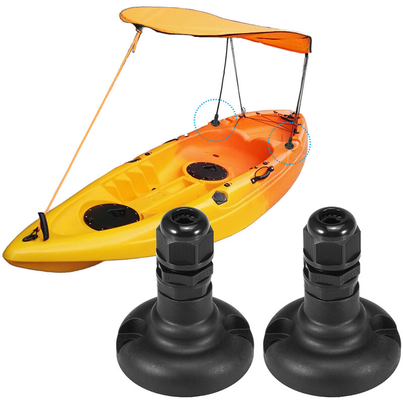 1 Paire De Base De Montage De Canopee De Kayak, Adaptee Au Bateau/Canoe/Auvent/Parasol