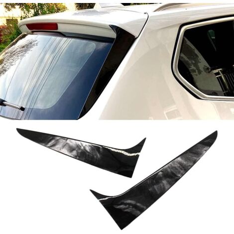 1 paire de becquets latéraux de lunette arrière noir brillant pour BMW X3 F25 2011-2017